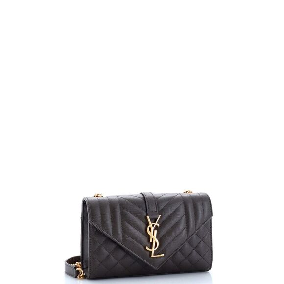 Saint Laurent Classic Monogram Envelope Satchel Mixed Matelasse Leather Small - Picture 2 of 6